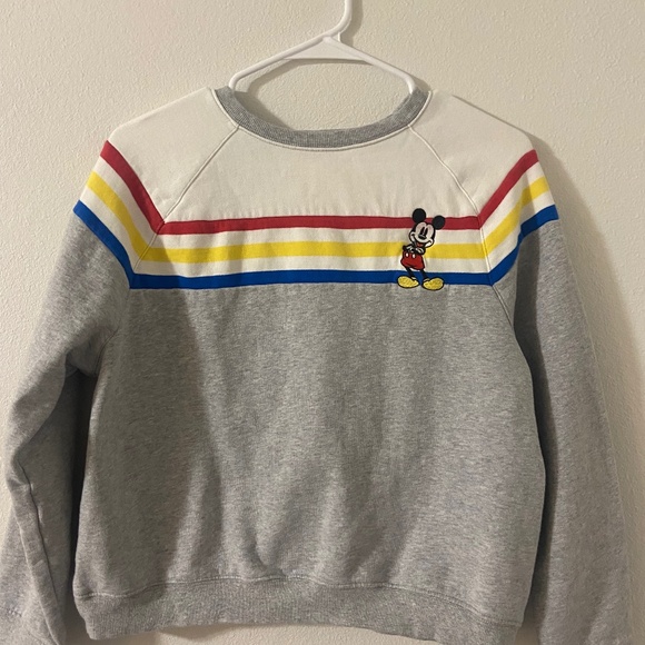 Mickey Mouse Vintage Japan Grey Sweatshirt Small Disney - Picture 1 of 4